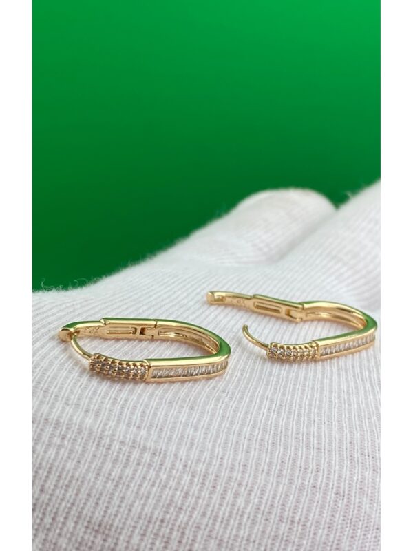 Xuping Rose Gold Zirkon Taşlı Kadın Küpe - Görsel 2