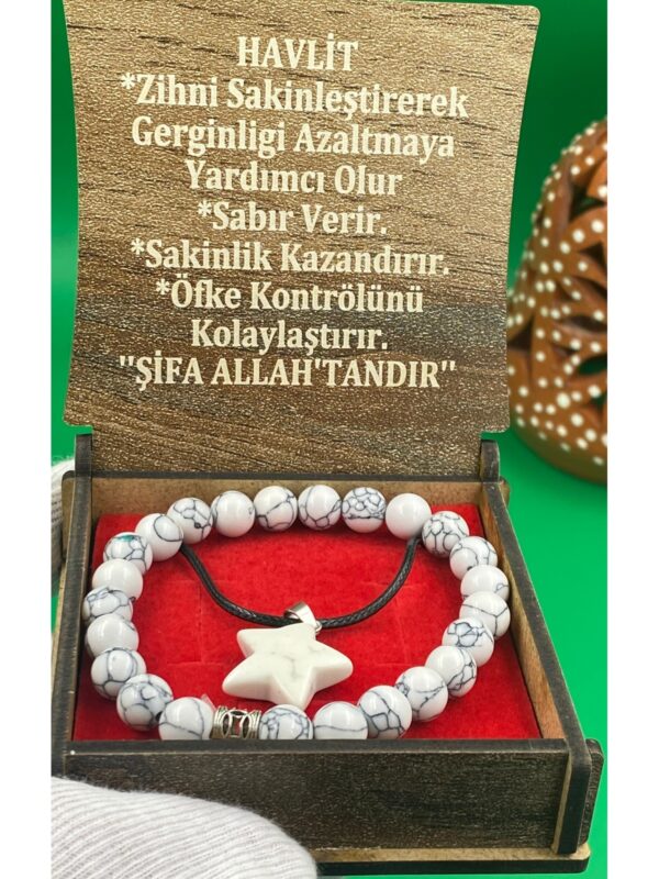 HAVLİT Kolye Bileklik Doğal Taş Seti - Görsel 2